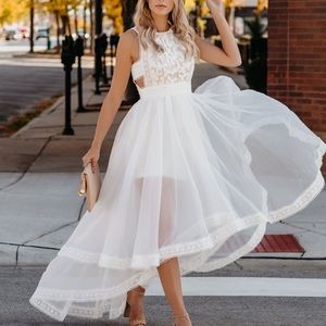 High Low Vici White Dress
